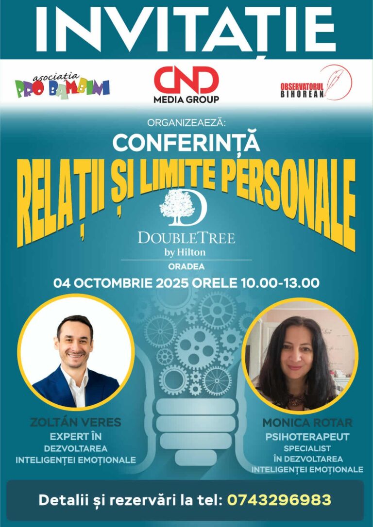 „Relații și limite personale” – Conferința interactivă care te ajută să construiești conexiuni autentice