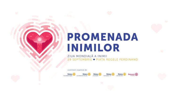 Orădenii, invitați să-și pună inima pe primul loc. „Promenada Inimilor” revine pe 29 septembrie