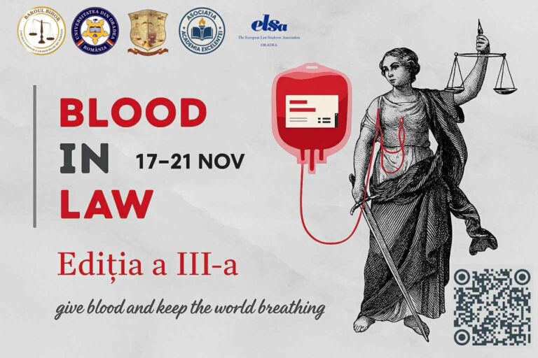 Juriști, profesori și studenți donează sânge în campania BLOOD(IN) LAW(S) pentru a salva vieți
