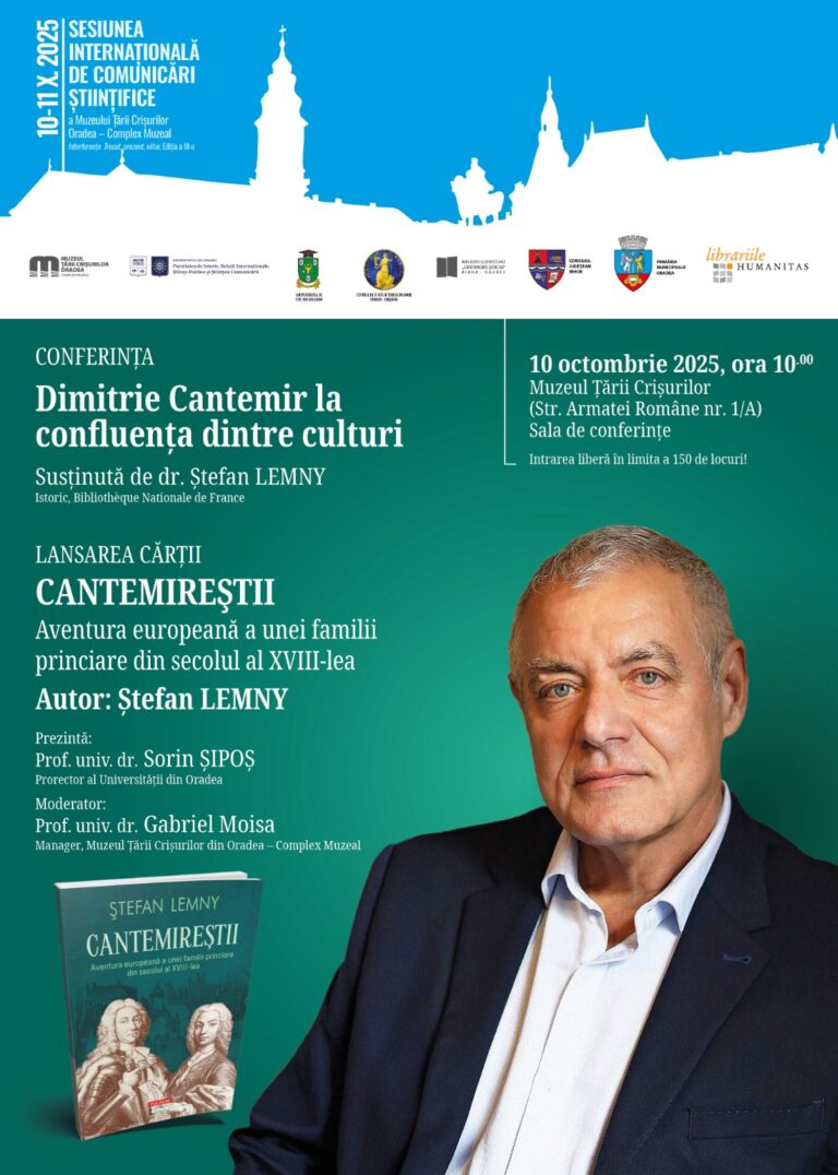 „Dimitrie Cantemir, la confluența dintre culturi”