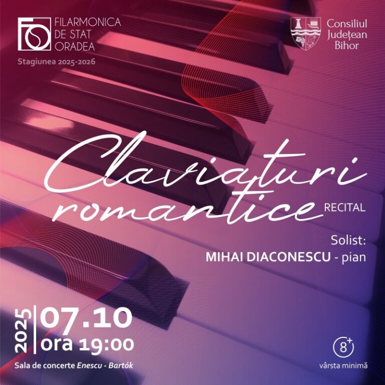 „Claviaturi romantice” – o seară de poveste cu pianistul Mihai Diaconescu