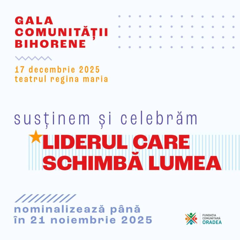 Gala Comunității Bihorene 2025, sărbătoarea oamenilor de bine