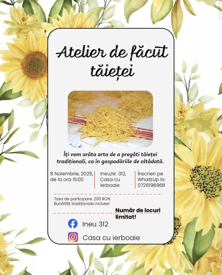 Atelier de tăieței și sarmale, ca pe vremuri, la Ineu 312