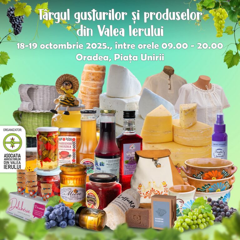 Târgul produselor locale, în Piața Unirii din Oradea
