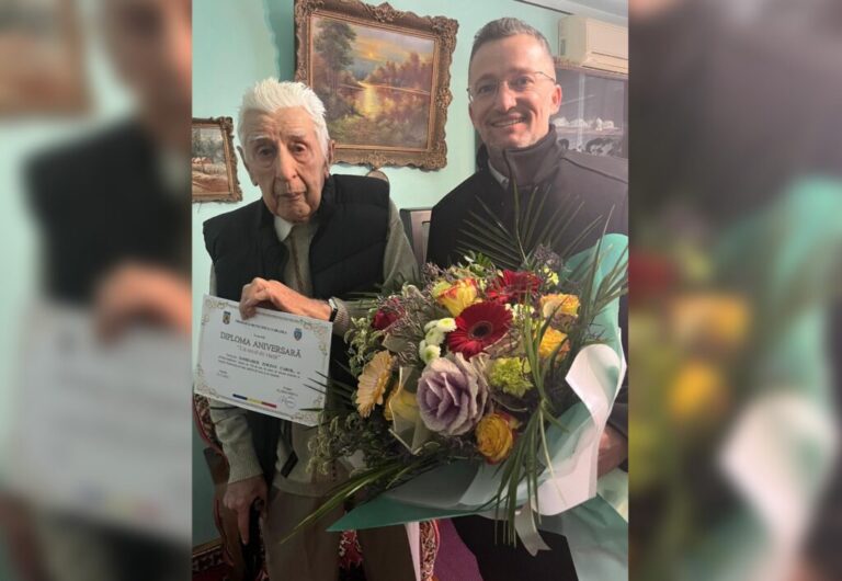 Un orădean a împlinit 100 de ani și a fost premiat de Primărie. Lecția simplă a unei vieți trăite în armonie cu natura