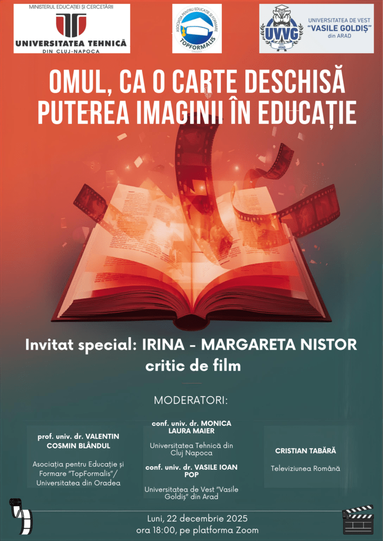 Educația prin film, discutată într-un webinar dedicat profesorilor și elevilor