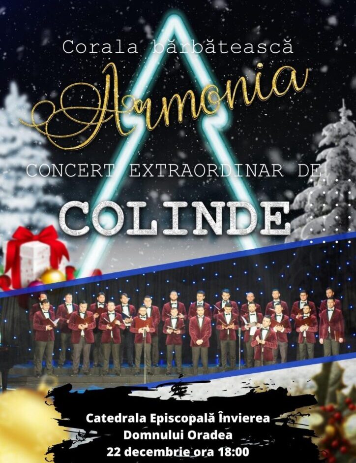 Concert extraordinar de colinde, la Catedrala Episcopală din Oradea