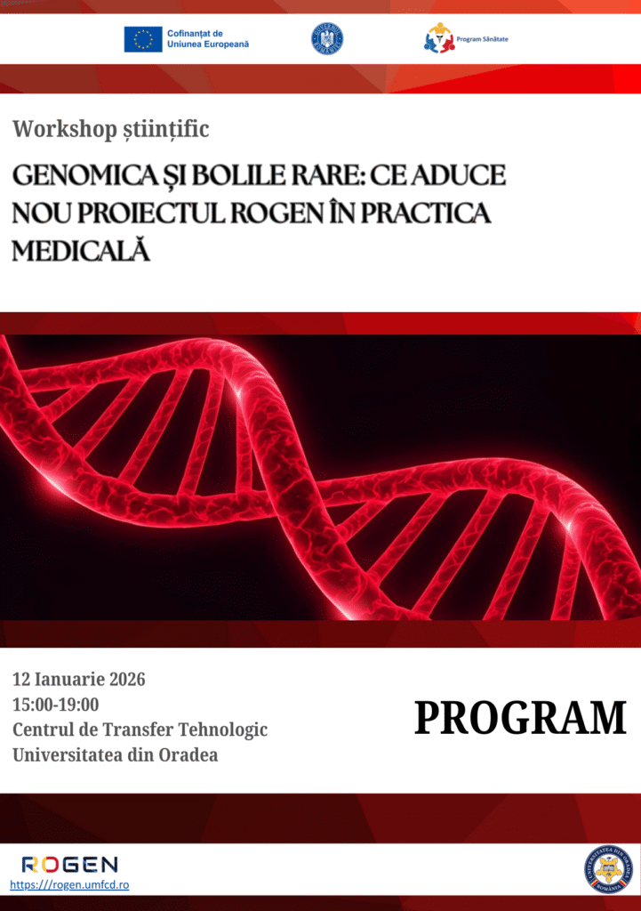 Workshop despre medicina genomică, organizat la Universitatea din Oradea