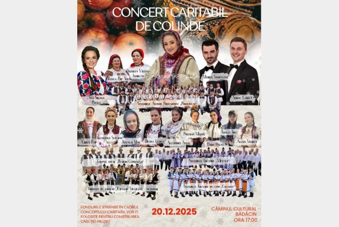 Colind pentru viitor. Tinerii din Bădăcin construiesc casa tradițiilor printr-un concert caritabil