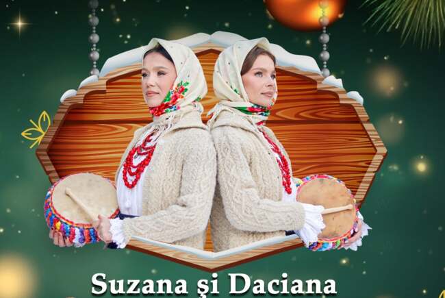 Concert de colinde „Sub fereastră la om bun!”, la Oradea, cu Suzana și Daciana Vlad și invitatul special Alin Oprea
