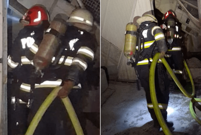 Incendiu la o fabrică de pe strada Ogorului din Oradea. Pompierii au intervenit rapid