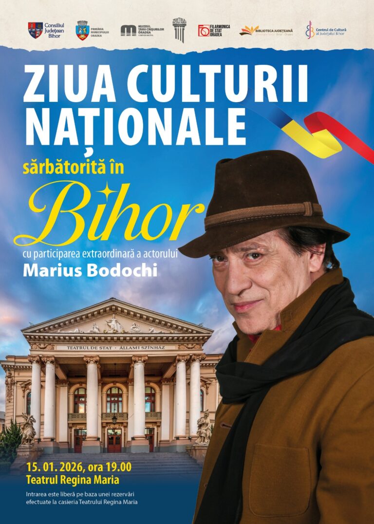 Ziua Culturii Naționale va fi marcată în județul Bihor printr-un eveniment cultural de excepție