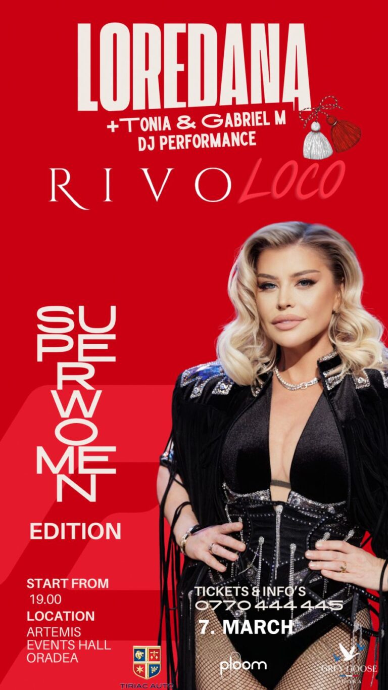 Loredana Groza concertează la Oradea, la evenimentul Rivo Loco