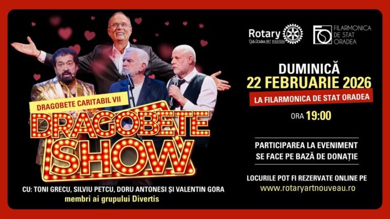Dragobetele, sărbătorit la Oradea printr-un spectacol caritabil cu Divertis