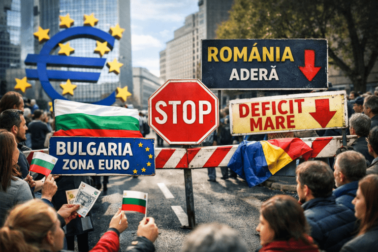 Bulgaria a intrat în zona euro, România rămâne pe dinafară. Deficitul bugetar ne blochează aderarea