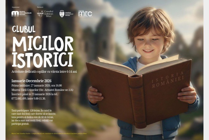 Club pentru micuții pasionați de istorie, la Muzeul Țării Crișurilor