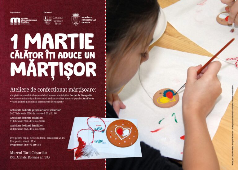 Atelier de confecționat mărțișoare, la Muzeu