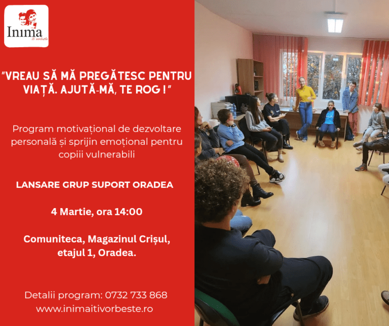 Grup de suport pentru copiii-victime ale abuzului, lansat la Oradea