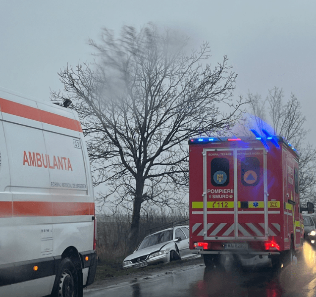 Accident rutier pe DN19E, în Bihor. O persoană a ajuns la spital