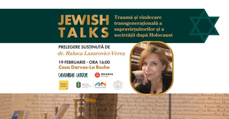 Oradea Jewish Talks, un nou proiect de istorie și memorie locală