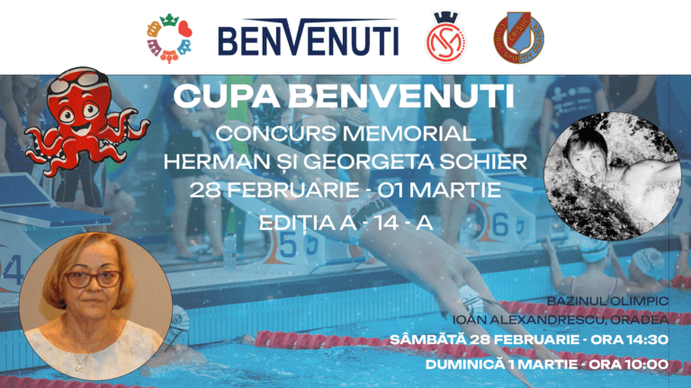 Oradea, capitala înotului în acest weekend. Peste 350 de sportivi participă la Cupa Benvenuti