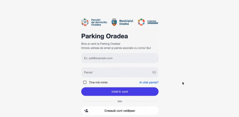 Oradea testează noua platformă online pentru parcările de domiciliu
