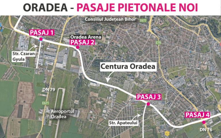 Constructori desemnați pentru patru pasaje pietonale subterane pe Centura Oradea