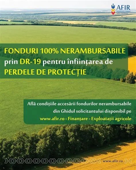 Fonduri nerambursabile pentru perdele de protecție. Fermierii pot depune cereri din 3 martie
