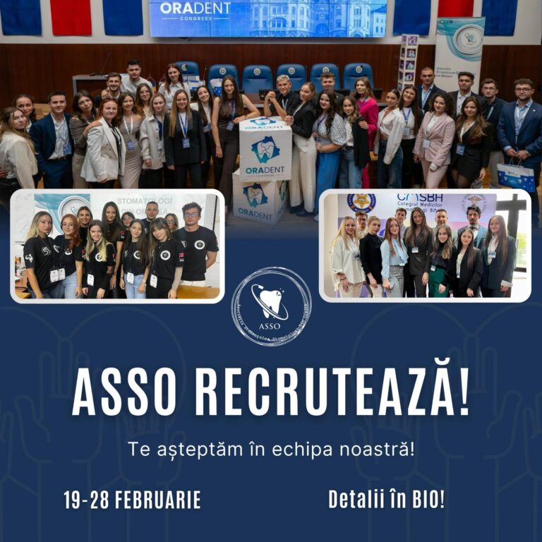 Asociația Studenților Stomatologi din Oradea recrutează membri