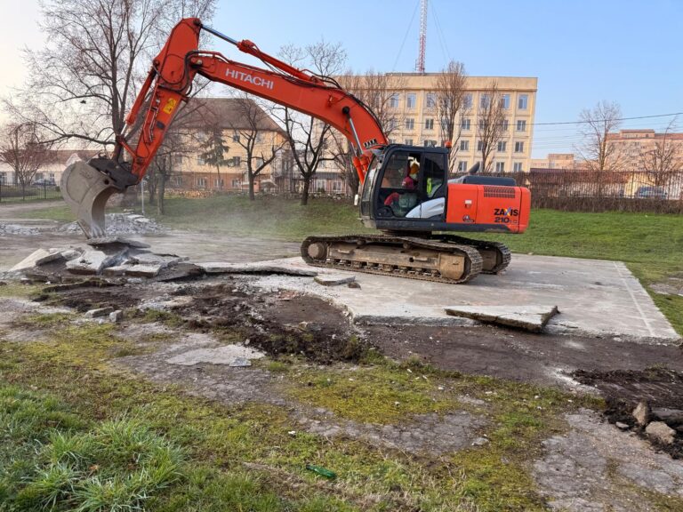 Au început lucrările la Parcul din Șanțul Cetății din Oradea