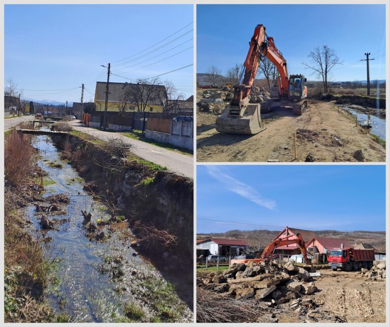 Încep lucrările la Valea Secătura, în Peștiș. Investiție de peste 7 milioane lei pentru reducerea riscului de inundații