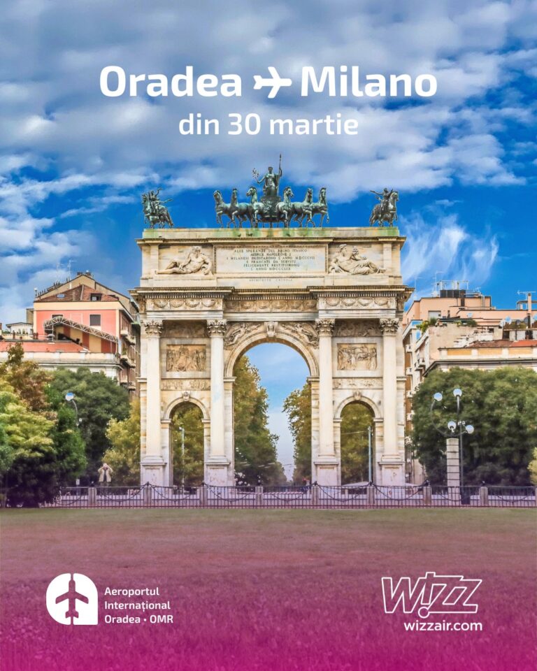 Milano, Roma și Dortmund, zboruri directe din Oradea. Trei rute noi în programul de vară