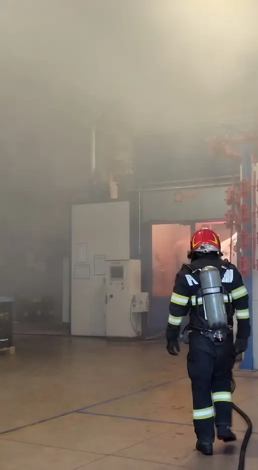 Incendiu la o firmă de pe Calea Borșului din Oradea