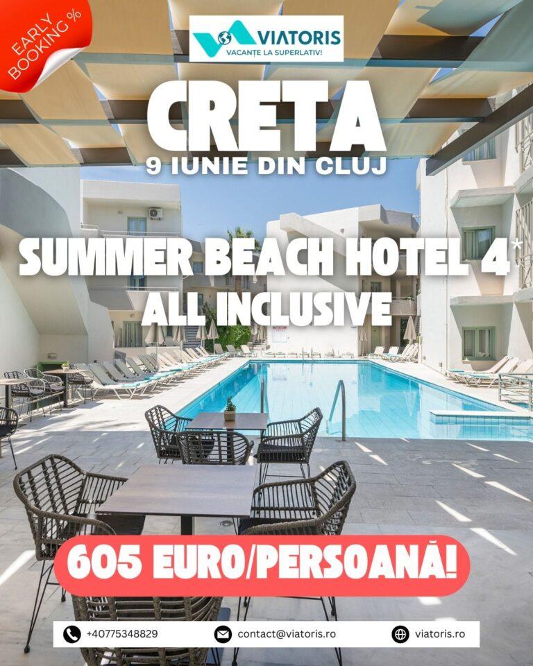 Vacanțe all inclusive în Creta, de la 605 euro de persoană. Pachete Viatoris cu plecare din Cluj