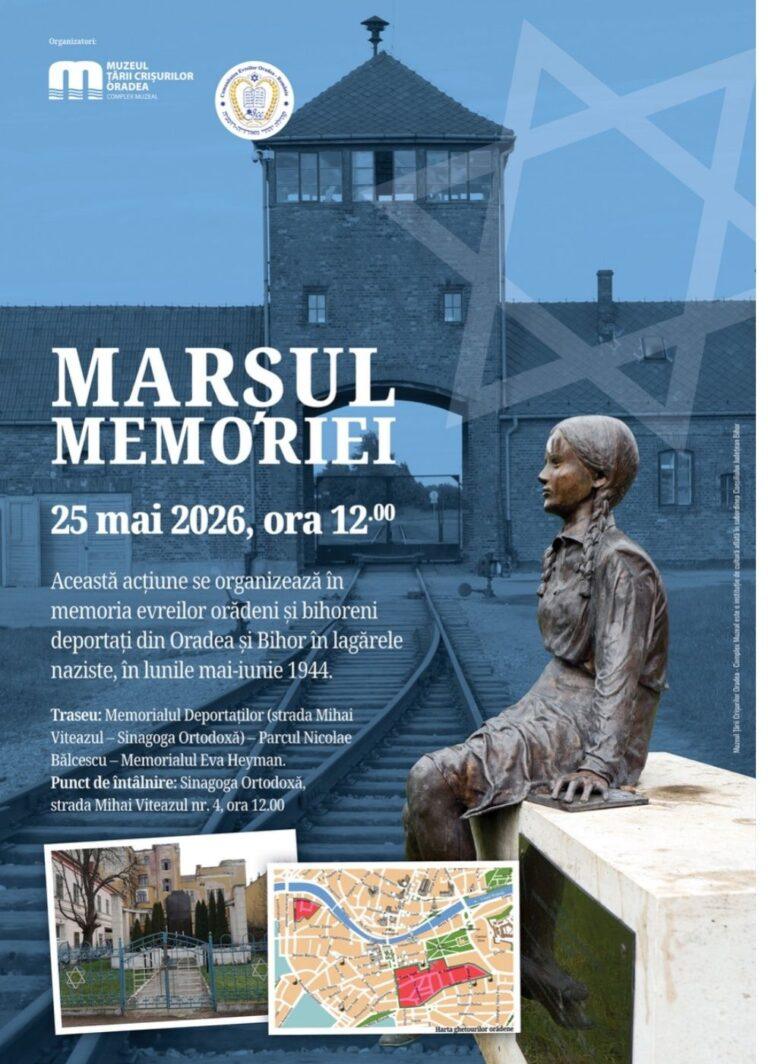 Marș al memoriei la Oradea pentru evreii trimiși în lagărele naziste