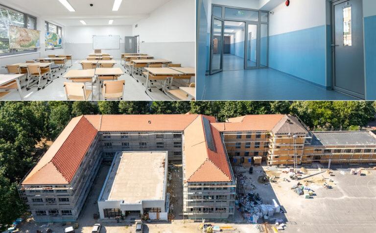 Modernizarea Liceului Teoretic „Lucian Blaga” a ajuns la 70%. O parte din elevi învață deja în spațiile renovate