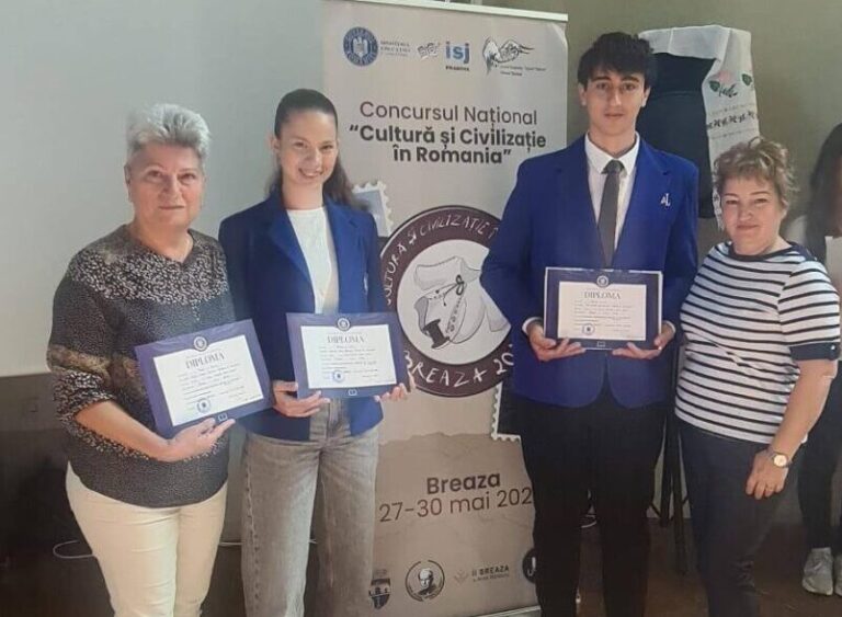 Elevi din Bihor, pe podium la etapa națională a concursului „Cultură și Civilizație în România”