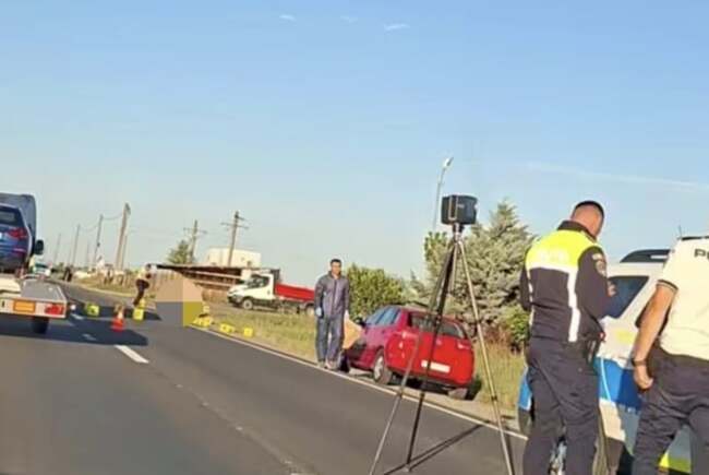 Tragedie pe DN79, la ieșire din Nojorid. Un pieton a murit după ce a fost lovit de un camion