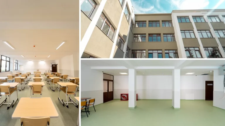 Liceul Tehnologic „Constantin Brâncuși” se transformă complet cu bani din PNRR. Lucrările sunt aproape gata