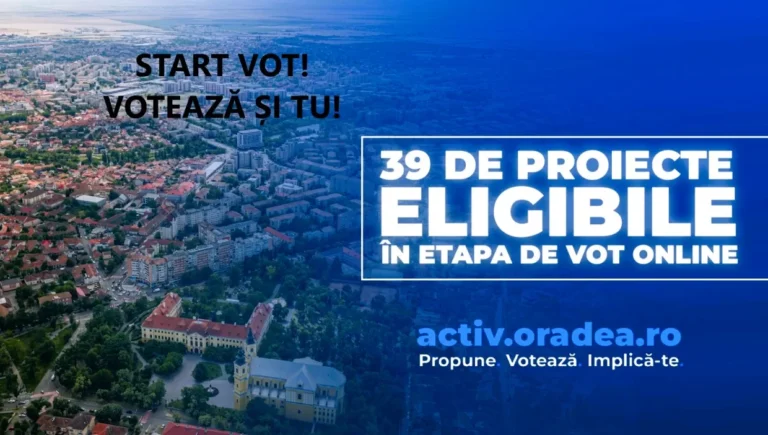 Orădenii decid ce investiții vor fi realizate în 2026. Votul pentru cele 39 de proiecte a început