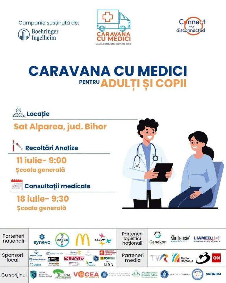 Analize medicale gratuite pentru locuitorii din Oșorhei. Caravana cu medici ajunge în comuna bihoreană