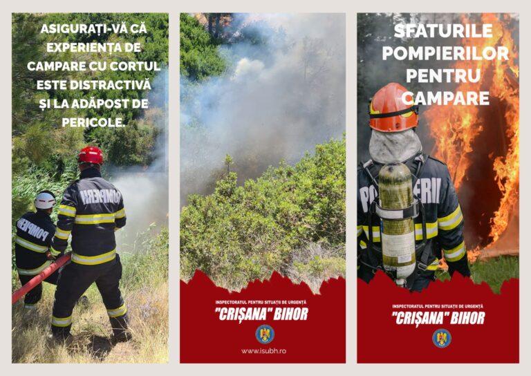 Avertismentul pompierilor bihoreni pentru românii care merg cu cortul. Greșelile care pot transforma vacanța într-o tragedie